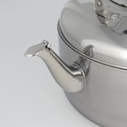 Чайник, 7 л, нержавеющая сталь, со свистком, цвет хромированный - Фото 3