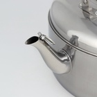 Чайник, 7 л, нержавеющая сталь, со свистком, цвет хромированный - Фото 4