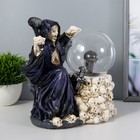 Плазменный шар "Скелет" бело-серый 21х12,5х23 см RISALUX - Фото 6