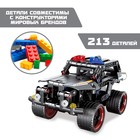 Конструктор полицейский внедорожник UNICON Mechanics, инерционный, 213 деталей, 6+ - Фото 4