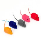 Мышь бархатная, 6 см, 50 шт., микс цветов - Фото 6