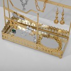 Подставка для украшений с местом для хранения «Рамка», 26,5×23×10 см, цвет золото - фото 7011537