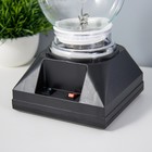 Плазменный шар музыкальный "Любовь" черный 12х12х19 см RISALUX - фото 22414776