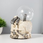 Плазменный шар «Череп» цветной 12×17×20 см RISALUX - Фото 4