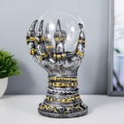 Плазменный шар «Ручища» серый 14×14×22 см RISALUX - Фото 5