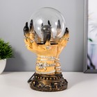 Плазменный шар "Когти" бежевый 14х14х22 см RISALUX - Фото 5