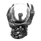 Плазменый шар "Рука ада" серый 12х12х18 см - Фото 9
