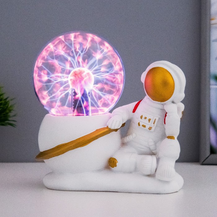 

Плазменный шар "Космик" белый 15х10х18 см RISALUX