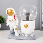 Плазменный шар "На марсе" белый 14х10х19 см RISALUX - фото 22414866