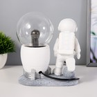 Плазменный шар "На марсе" белый 14х10х19 см RISALUX - фото 22414868