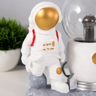 Плазменный шар "На марсе" белый 14х10х19 см RISALUX - фото 22414871