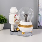 Плазменный шар «Космонавт» белый 14×10×19 см RISALUX - Фото 5