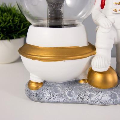 Плазменный шар «Космонавт» белый 14×10×19 см RISALUX