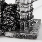 Плазменный шар "Пизанская башня" серый 14х10х16 см RISALUX - фото 22414895