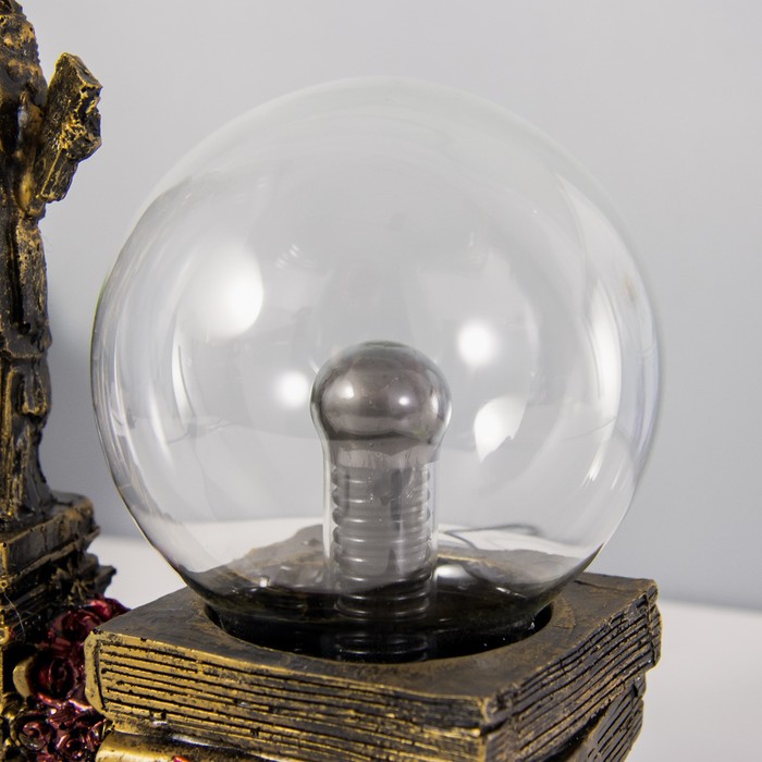 Плазменный шар "Статуя свободы" золото 14х10х16 см RISALUX - фото 1928236367