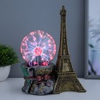 Плазменый шар "Париж" золото 15х10х24 см - фото 3877126