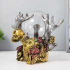 Плазменный шар «Олень» серый 20×12×23 см RISALUX - Фото 1