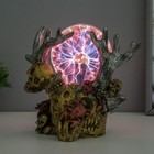 Плазменный шар «Олень» серый 20×12×23 см RISALUX - Фото 2