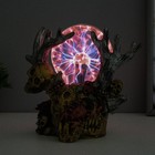 Плазменный шар «Олень» серый 20×12×23 см RISALUX - Фото 3