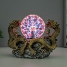 Плазменный шар RISALUX «Драконы», 23×12×18 см, золотистый - Фото 2