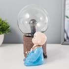 Плазменный шар «Умиротворение» синий 13×7×17 см RISALUX - Фото 4