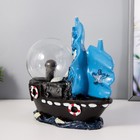Плазменный шар "Корабль" синий 25х10х22 см RISALUX - Фото 3