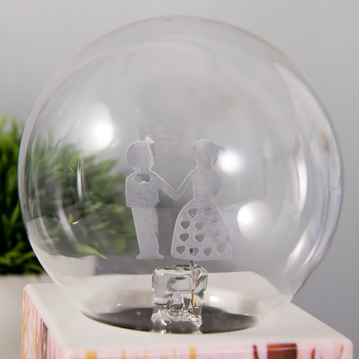 Плазменный шар "Парочка" цветной 8,5х8,5х17 см RISALUX - фото 1907785517