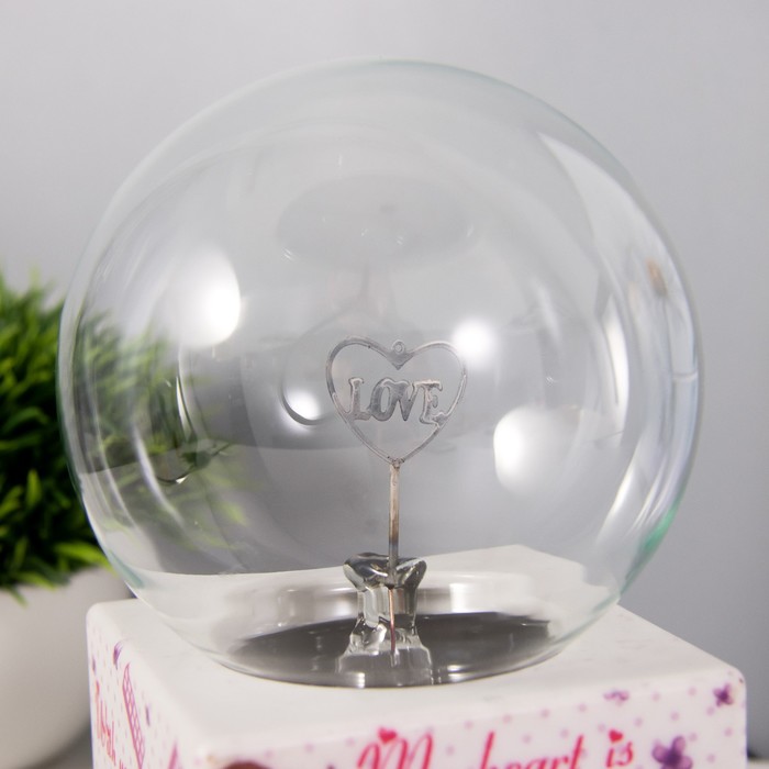 Плазменный шар "Парочка" цветной 8,5х8,5х17 см RISALUX - фото 1907785536