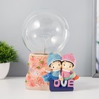 Плазменный шар "Взаимная любовь" цветной 13х11х19 см RISALUX - фото 319663829