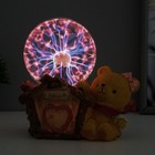 Плазменный шар "Мишутка" цветной 12х10х17 см RISALUX - Фото 3