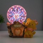Плазменный шар "Мишка" цветной 14х12х17 см RISALUX - Фото 2