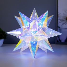 Ночник "Звезда" LED прозрачный 26x26х26 см 9615003