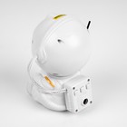 Световой прибор «Космонавт со звездой» 13 см, свечение RGB, пульт ДУ, 5 В, белый - фото 24544317