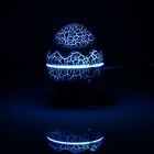 Световой прибор «Яйцо динозавра» 10 см, динамик, съёмная полусфера, свечение RGB, пульт ДУ, USB, синий - Фото 16