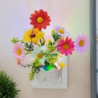 Ночник "Цветы" LED RGB 5х8х12 см RISALUX - фото 319664123