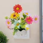 Ночник RISALUX «Цветы», LED, RGB, 5×8×12 см - Фото 2