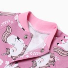 Комбинезон "Единорог", цвет розовый, рост 62 см - фото 50979018