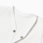 Боди с коротким рукавом цвет молочный, ажур, рост 62 см - фото 27102303