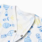 Боди с коротким рукавом "Воздушный шар", цвет синий, рост 62 см - фото 25276277