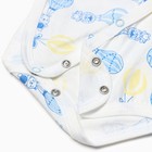 Боди с коротким рукавом "Воздушный шар", цвет синий, рост 62 см - фото 25276279