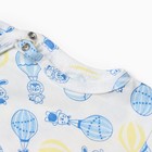 Комплект (кофточка/штанишки) "Воздушный шар", цвет синий, рост 62 см - фото 22503722