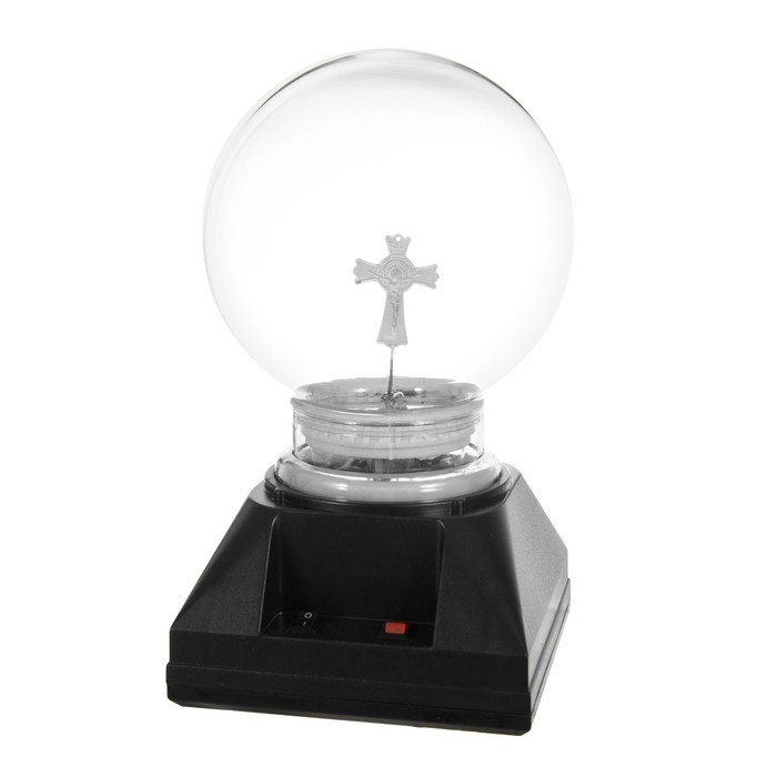 Плазменный шар музыкальный "Аникит" LED черный 12х12х21 см RISALUX - фото 1928236820