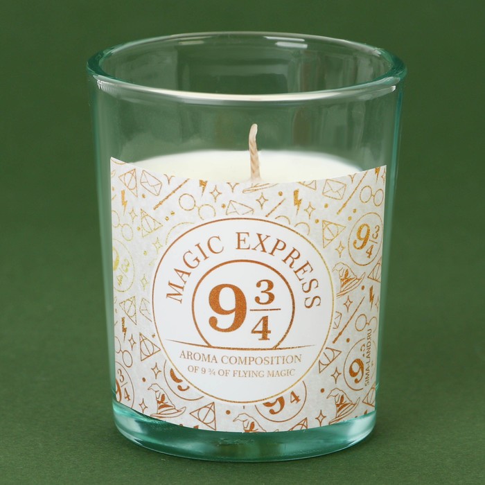 Новогодняя свеча в стакане «Magic express», аромат ваниль - фото 1885718240