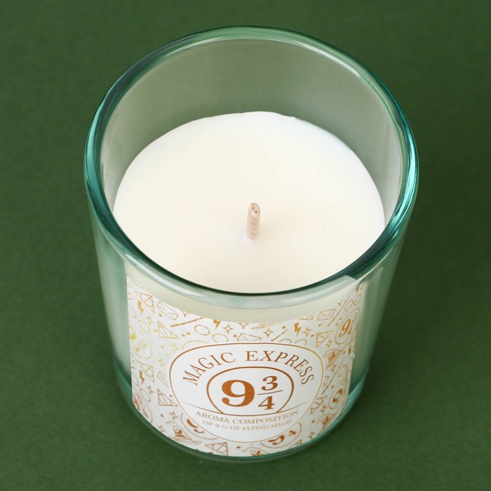 Новогодняя свеча в стакане «Magic express», аромат ваниль - фото 1885718242