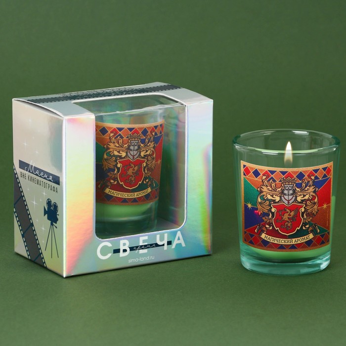 Новогодняя свеча в стакане «Магический аромат», сосна - Фото 1