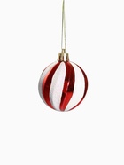 Ёлочные игрушки «Мелодия», d=6 см, набор 12 шт., полосы, бело-красный - Фото 3