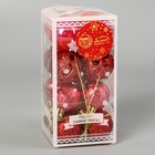 Ёлочные игрушки «Мелодия», шары новогодние, d=4 см, набор 16 шт., орнамент, красный - Фото 2