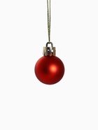 Ёлочные игрушки «Мелодия» грани, d=3 см, набор 24 шт., белый/красный - Фото 5