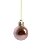 Ёлочные игрушки «Мелодия» грани блеск, d=3 см, набор 24 шт., белый/розовое золото - Фото 5