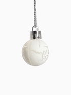 Ёлочные игрушки «Снег», шары новогодние, набор 24 шт., d=3 см, перламутровый/серебристый - Фото 5